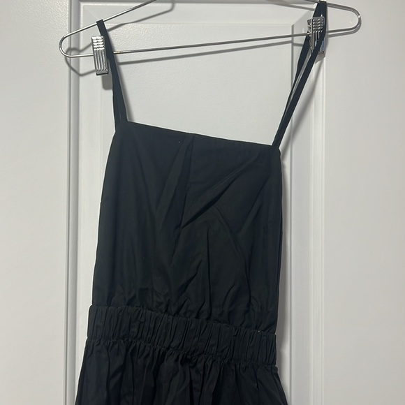 Zara black poplin dress with detailing on back - Picture 2 of 4